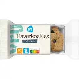 Albert Heijn AH Glutenvrij Haverkoekjes blauwe bes aanbieding