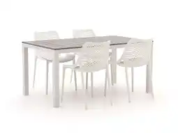 Kees Smit Forza Ripi/Fidenza 160cm dining tuinset 5-delig stapelbaar aanbieding