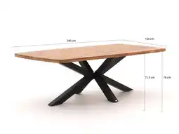 Kees Smit Intenso Asti/Induno Deens Ovaal 240cm dining tuinset 7-delig aanbieding