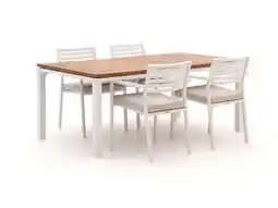 Kees Smit Bellagio Rumo/Linosa 180cm dining tuinset 5-delig stapelbaar aanbieding