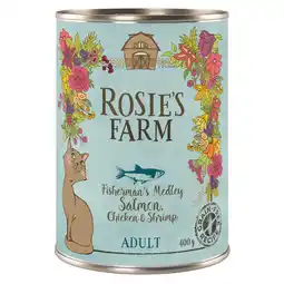 Zooplus Rosie's Farm Adult 12 x 400 g voor een speciale prijs! - Zalm & kip met garnalen ( 12 x 400 g ) aanbieding