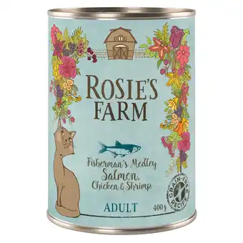 Zooplus Rosie's Farm Adult 12 x 400 g voor een speciale prijs! - Zalm & kip met garnalen ( 12 x 400 g ) aanbieding