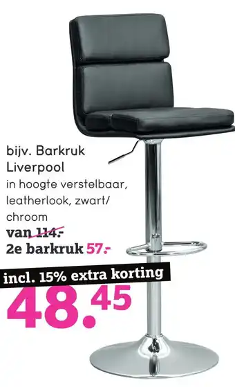 Leen Bakker Barkruk Liverpool aanbieding