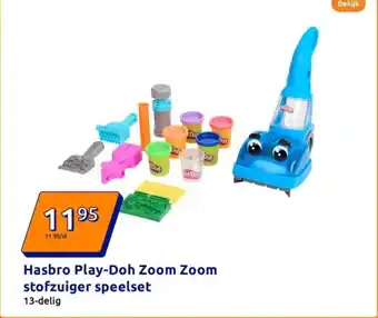 Action Hasbro Play Doh Zoom Zoom stofzuiger speelset aanbieding