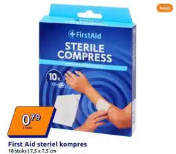 Action First Aid steriel kompres aanbieding