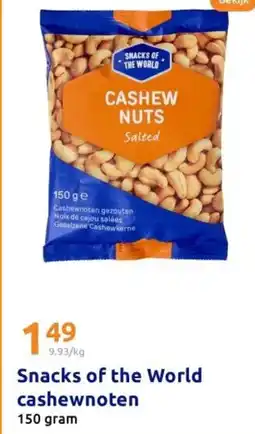 Action Snacks of the World cashewnoten aanbieding