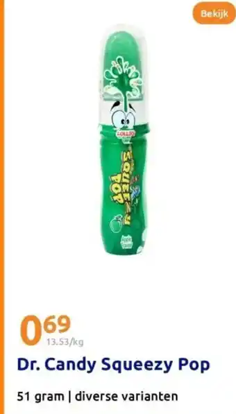 Action Dr. Candy Squeezy Pop aanbieding