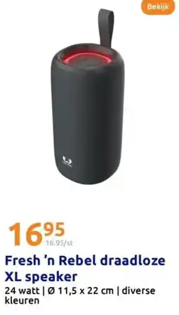 Action Fresh 'n Rebel draadloze XL speaker aanbieding