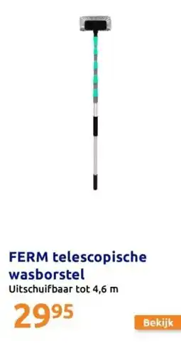 Action FERM telescopische wasborstel aanbieding