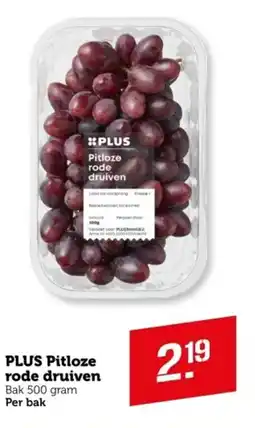 Coop PLUS Pitloze rode druiven aanbieding