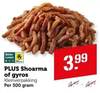 Coop PLUS Shoarma of gyros aanbieding