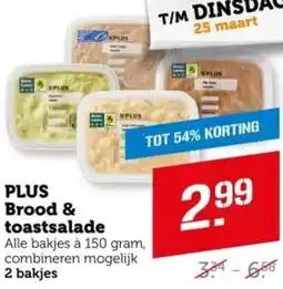 Coop PLUS Brood & toastsalade aanbieding