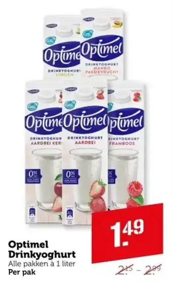 Coop Optimel Drinkyoghurt aanbieding