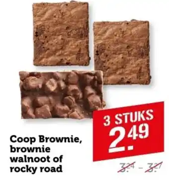 Coop Coop Brownie, brownie walnoot of rocky road aanbieding