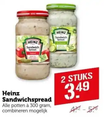 Coop Heinz sandwichspread aanbieding