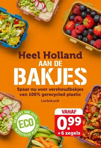 Coop Heel Holland AAN DE BAKJES aanbieding