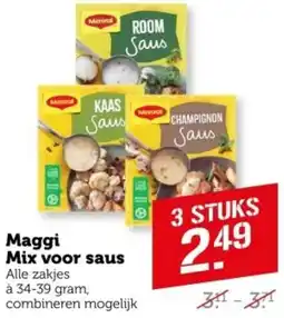 Coop Maggi Mix voor saus aanbieding