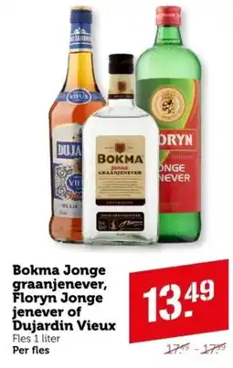 Coop Bokma Jonge graanjenever, Floryn Jonge jenever of aanbieding