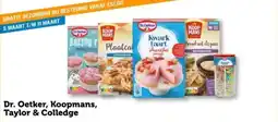 Coop Dr. Oetker, Koopmans, Taylor & Colledge aanbieding