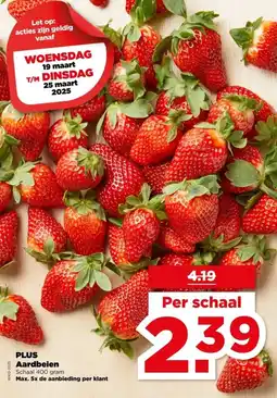 PLUS PLUS Aardbeien aanbieding