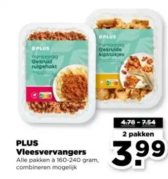 PLUS PLUS Vleesvervangers aanbieding