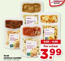 PLUS PLUS Oosterse maaltijd aanbieding