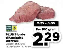 PLUS PLUS Blonde d'Aquitaine Biefstuk aanbieding