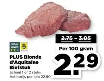 PLUS PLUS Blonde d'Aquitaine Biefstuk aanbieding