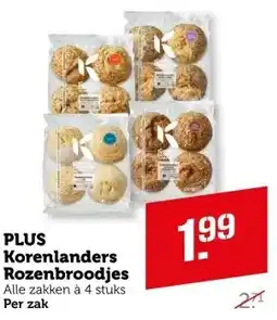 Coop PLUS Korenlanders Rozenbroodjes aanbieding