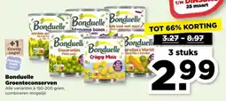 PLUS Bonduelle Groenteconserven aanbieding