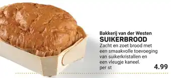 Ekoplaza Bakkerij van der Westen Suikerbrood aanbieding