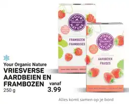 Ekoplaza Your Organic Nature Vriesverse aardbeien en frambozen aanbieding