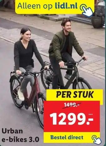 Lidl Urban e-bikes 3.0 aanbieding