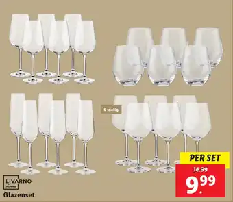 Lidl Livarno Glazenset aanbieding