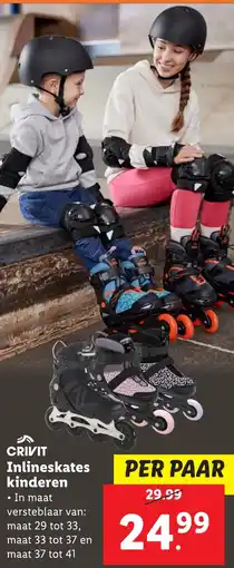 Lidl CRIVIT Inlineskates kinderen aanbieding