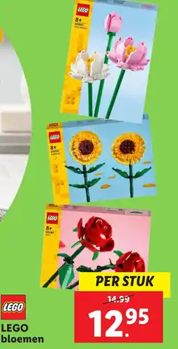 Lidl LEGO bloemen aanbieding