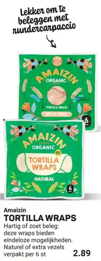 Ekoplaza Amaizin Tortilla wraps aanbieding