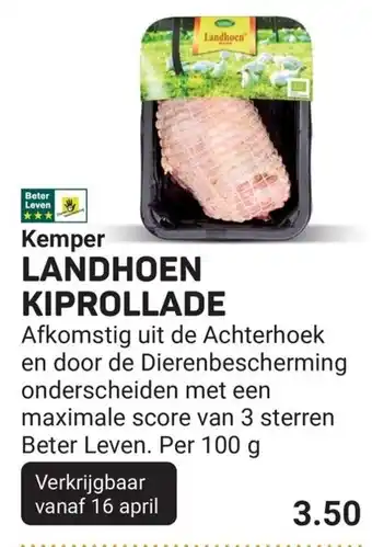 Ekoplaza Kemper landhoen kiprollade aanbieding