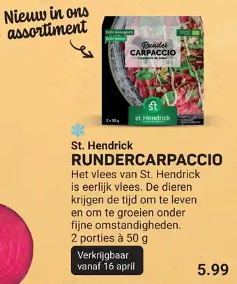 Ekoplaza St. Hendrick Rundercarpaccio aanbieding