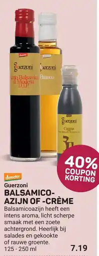 Ekoplaza Guerzoni Balsamicoazijn of crème aanbieding