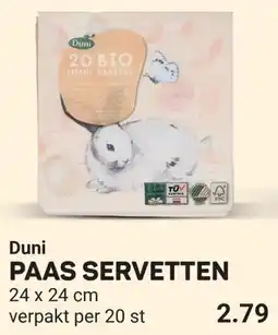 Ekoplaza Duni Paas servetten aanbieding