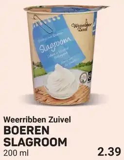 Ekoplaza Weerribben Zuivel Boeren slagroom aanbieding