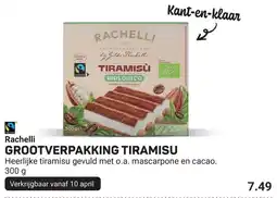 Ekoplaza Rachelli Grootverpakking tiramisu aanbieding