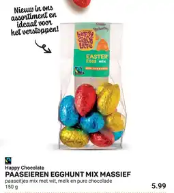 Ekoplaza Happy Chocolate Paaseieren egghunt mix massief aanbieding