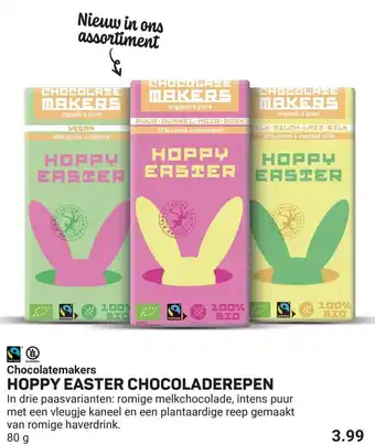 Ekoplaza Chocolatemakers Hoppy easter chocoladerepen aanbieding