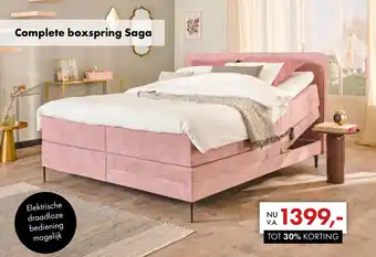 Woonsquare Complete boxspring Saga aanbieding