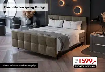 Woonsquare Complete boxspring Mirage aanbieding