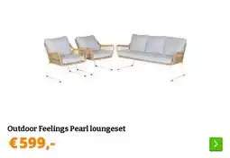 Obelink Outdoor Feelings Pearl loungeset aanbieding