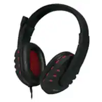 Bol.com LogiLink HS0033 hoofdtelefoon/headset Bedraad Hoofdband Oproepen/muziek Zwart Rood aanbieding