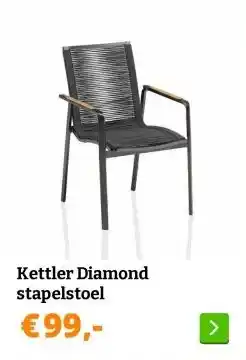 Obelink Kettler Diamond stapelstoel aanbieding